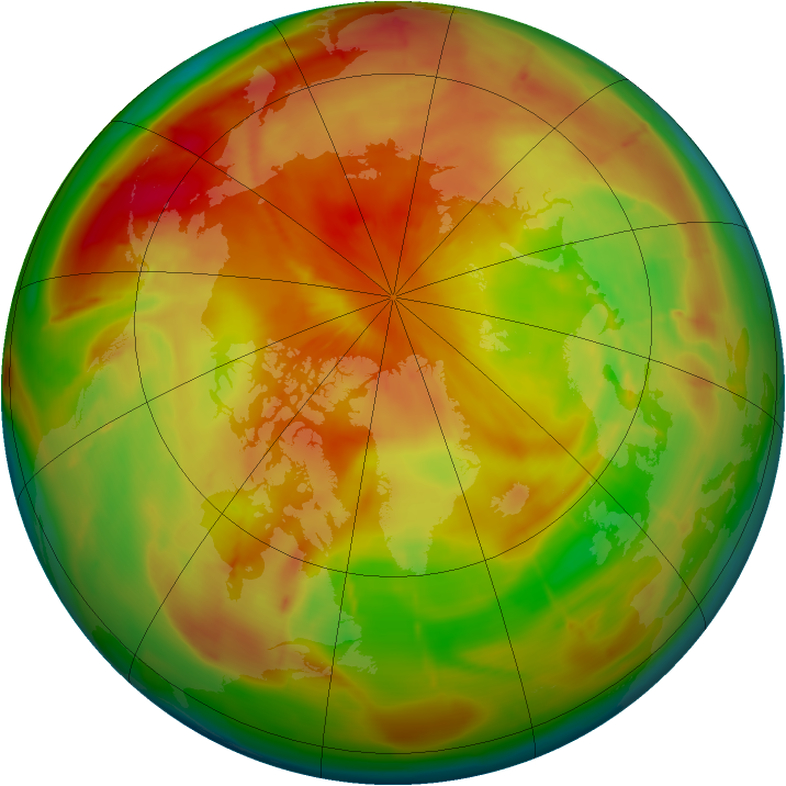 Arctic ozone map for 17 April 2010